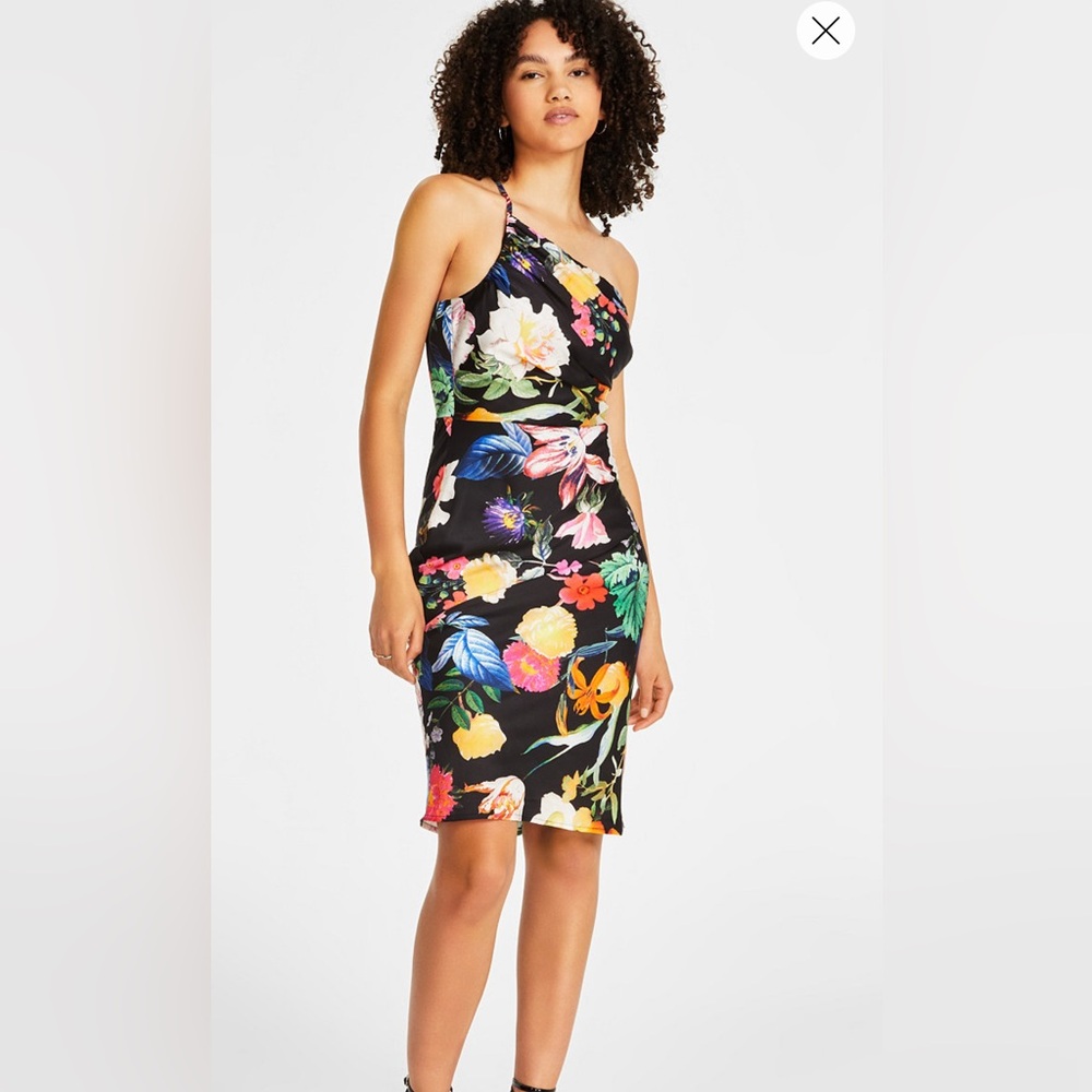 Guess Floral Silk Dress